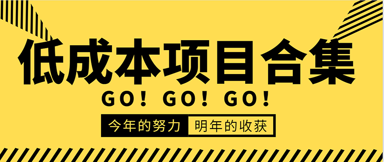 低成本零成本项目合集:赚钱快的慢的、暴利的,线上线下的,价值万元资料-老胡轻创社
