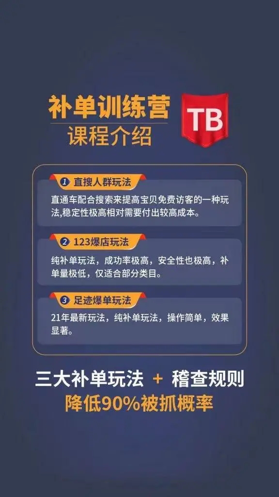 数据蛇淘宝2021最新三大补单玩法+稽查规则,降低90%被抓概率-老胡轻创社