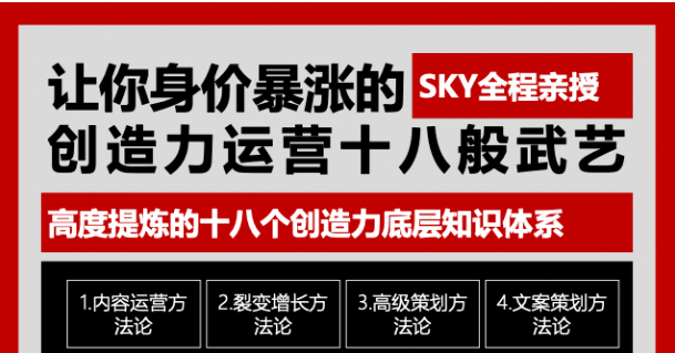 让你的身价暴涨的创造力运营十八般武艺 高度提炼的18个创造力底层知识体系-老胡轻创社