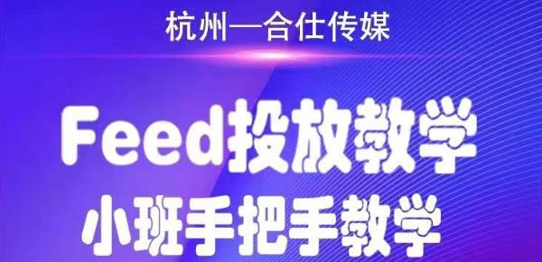 合仕传媒Feed投放教学，手把手教学，开车烧钱必须自己会-老胡轻创社