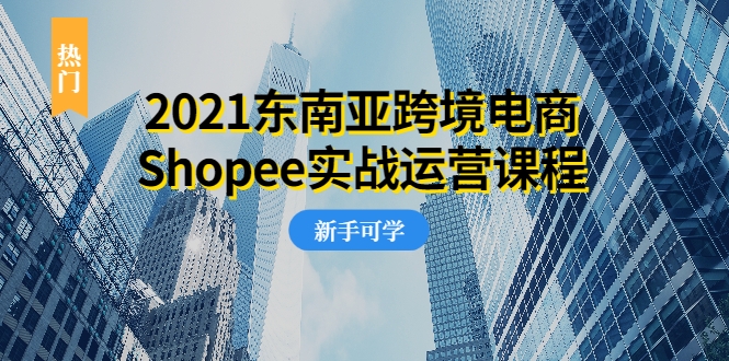 2021东南亚跨境电商Shopee实战运营课程,0基础、0经验、0投资的副业项目-老胡轻创社