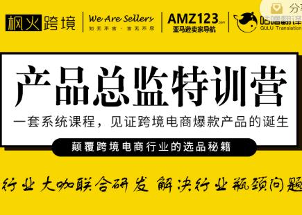 枫火跨境·产品总监特训营,行业大咖联合研发解决行业瓶颈问题-老胡轻创社