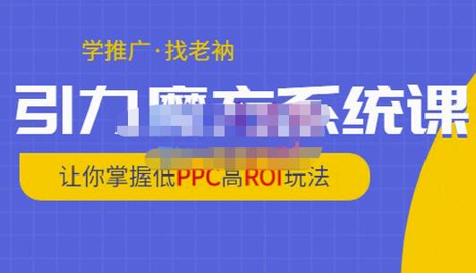 老衲·引力魔方系统课,让你掌握低PPC高ROI玩法,价值299元-老胡轻创社