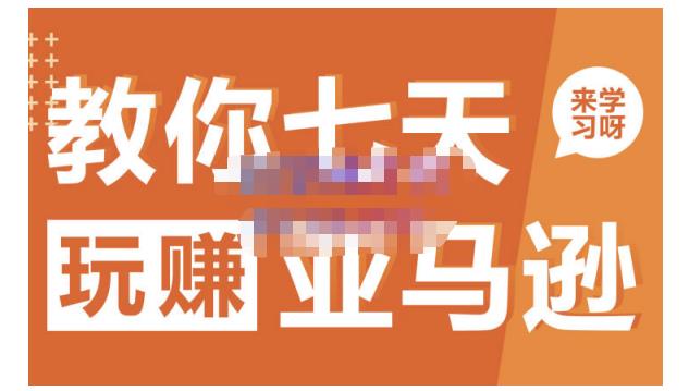 晟尧跨境·教你七天玩赚亚马逊,教你轻松玩赚亚马逊,适合小白学习-老胡轻创社