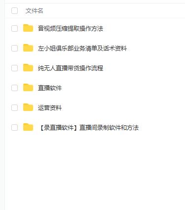 左小姐-直播带货俱乐部十三行、无人直播，全套教程附：工具、文档、话术资料-老胡轻创社