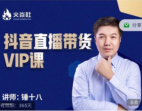 锤十八-抖音直播带货VIP课,专注直播带货有效盈利模式-老胡轻创社