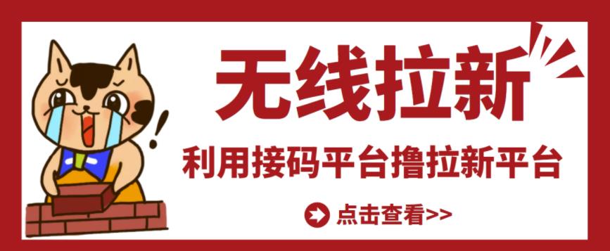 最新接码无限拉新项目，利用接码平台赚拉新平台差价，轻松日赚500+-老胡轻创社