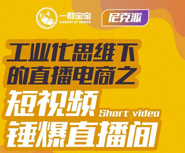 尼克派·工业化思维下的直播电商之短视频锤爆直播间，听话照做执行爆单-老胡轻创社