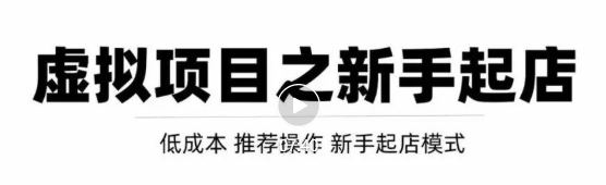 虚拟项目快速起店模式,0成本打造月入几万虚拟店铺!-老胡轻创社