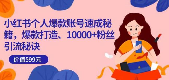 小红书个人爆款账号速成秘籍,爆款打造、10000+粉丝引流秘诀-老胡轻创社