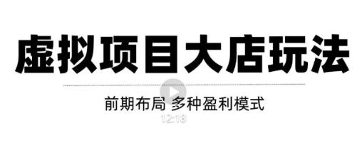 虚拟项目月入几万大店玩法分享,多店操作利润倍增(快速起店盈利)-老胡轻创社