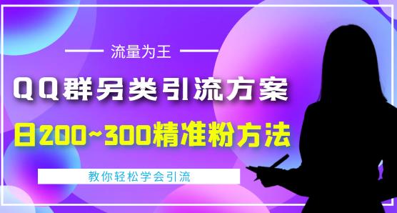 价值888的QQ群另类引流方案,半自动操作日200~300精准粉方法【视频教程】-老胡轻创社
