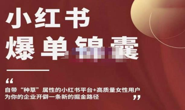 小红书爆单锦囊,自带种草属性+高质量女性用户,为你的企业开辟一条新的掘金路径-老胡轻创社