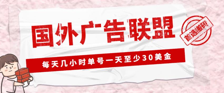外面收费1980的最新国外LEAD广告联盟搬砖项目,单号一天至少30美金【详细玩法教程】-老胡轻创社