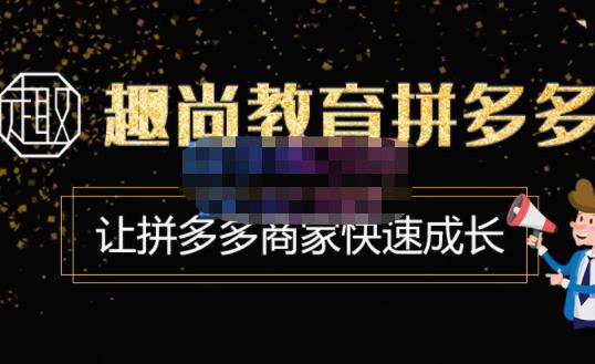 趣尚教育·拼多多运营实操VIP特训营,让拼多多商家快速成长-价值3180元-老胡轻创社