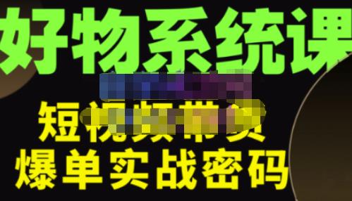 大嘴·好物短视频带货解析,学完你将懂的短视频带货底层逻辑,做出能表现的短视频-老胡轻创社