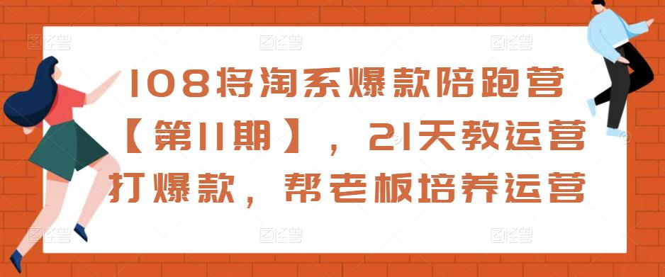 108将淘系爆款陪跑营【第11期】,21天教运营打爆款,帮老板培养运营-老胡轻创社