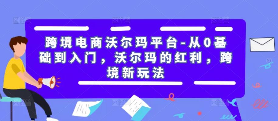 跨境电商沃尔玛平台-从0基础到入门,沃尔玛的红利,跨境新玩法-老胡轻创社