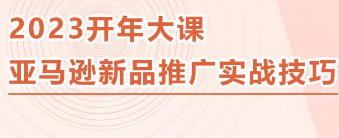 2023亚马逊新品推广实战技巧，线下百万美金课程的精简版，简单粗暴可复制，实操性强的推广手段-老胡轻创社