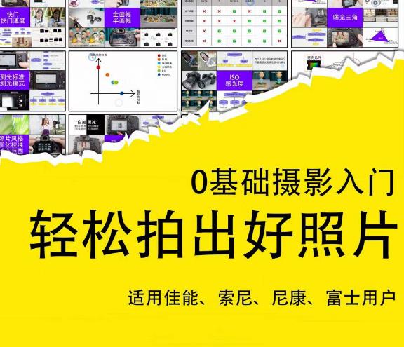 0基础摄影入门,轻松拍出好照片(适用佳能、索尼、尼康、富士用户)-老胡轻创社