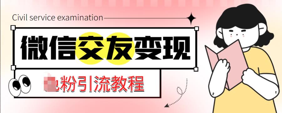 微信交友变现项目,吸引全网LSP男粉精准变现,小白也能轻松上手,日入500+-老胡轻创社