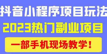 抖音小程序9.0新技巧,2023热门副业项目,动动手指轻松变现-老胡轻创社