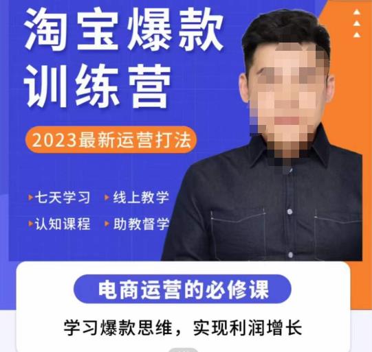 爱上黄昏·淘宝爆款训练营,2023最新运营打法,学习爆款思维,实现利润增长-老胡轻创社