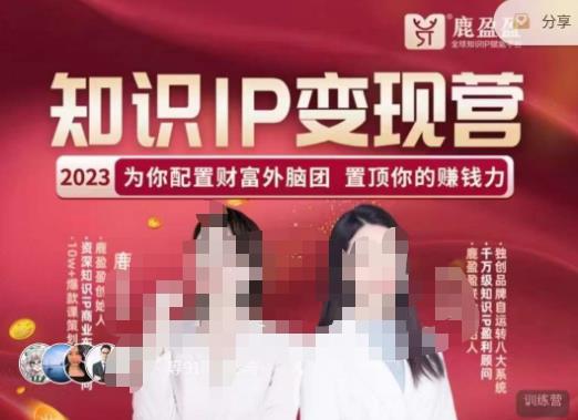鹿盈盈-知识IP变现实操营,普通人可复制的知识产品落地实操课,带你打通知识IP变现底层逻辑-老胡轻创社