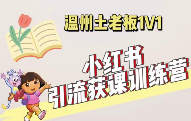 小红书1对1引流获客训练营:账号、内容、引流、成交(价值3999元)-老胡轻创社