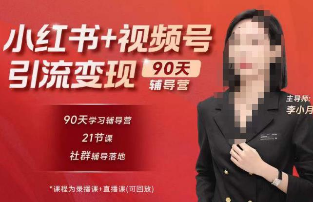 李小月小红书90天辅营导第七期,熟悉新媒体平台|从零到一做爆款内容|商业变现-老胡轻创社