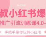 狼叔小红书爆款推广引流训练课4.0,手把手带你玩转小红书-老胡轻创社