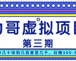 力哥实操内训虚拟项目第三期,每单几十块到几百甚至几千,日赚300-500+-老胡轻创社