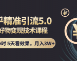 知乎精准引流5.0+知乎好物变现技术课程:每天1-2小时5天看效果,月入3W+-老胡轻创社