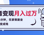 每天15分钟，在家做副业把声音变成钱，声音修炼变现资源月入过万！-老胡轻创社