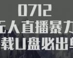 树敌习研社抖音无人直播暴力带货车载U盘必出单,单号单日产出300纯利润-老胡轻创社