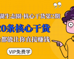 莫问江湖生态圈·核心干货第2期，20条核心干货，每一条都能让你直接赚钱-老胡轻创社