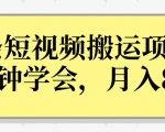 操作性非常强的头条号短视频搬运项目,3分钟学会,轻松月入8000+-老胡轻创社