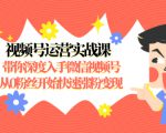 视频号运营实战课，带你深度入手微信视频号1.0，从0粉丝开始快速涨粉变现-老胡轻创社