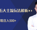 柚子咸鱼淘客五大主流玩法解析,掌握后既能引流又能轻松实现日入500+-老胡轻创社