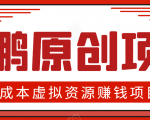 高鹏圈半自动化出单,月入2万零成本虚拟产品项目【附资料】-老胡轻创社