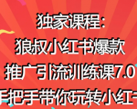 狼叔小红书爆款推广引流训练课7.0，手把手带你玩转小红书-老胡轻创社