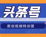 头条号原创视频特训营:一对一带你玩转短视频,新号10天日收益破252元-老胡轻创社