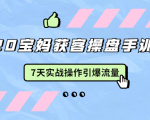 2020宝妈获客操盘手训练营:7天实战操作引爆 母婴、都市、购物宝妈流量-老胡轻创社
