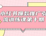 小红书爆款推广引流训练课第十期，手把手带你玩转小红书，轻松月入过万-老胡轻创社