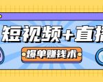 短视频+直播爆单赚钱术，0基础0粉丝 当天开播当天赚 月赚2万（附资料包）-老胡轻创社