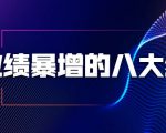 业绩暴增的八大绝招,销售员必须掌握的硬核技能(9节视频课程)-老胡轻创社
