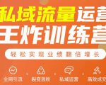 私域流量运营王炸训练营：全网引流+裂变涨粉+私域运营+高效成交-老胡轻创社