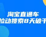 进阶战速课：淘宝直通车拉动搜索8天破千-老胡轻创社