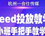 合仕传媒Feed投放教学,手把手教学,开车烧钱必须自己会-老胡轻创社