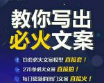陈厂长:教你写必火文案,10节实操课让你变成专业文案高手-老胡轻创社